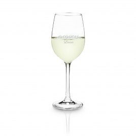 Personalisierbares Vitt Vin Glas von Leonardo - Grattis